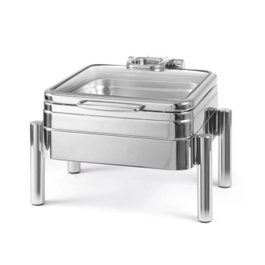 Chafing dish de luxe avec couvercle en verre GN 2/3 - Finedine