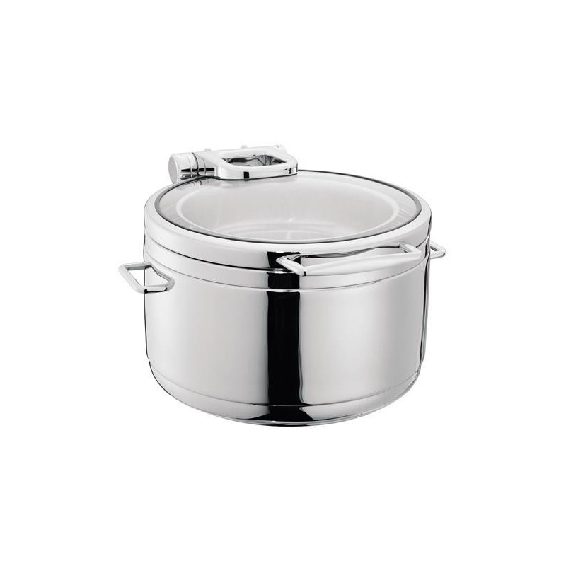 Bain-marie rond de luxe avec couvercle en verre 9 l - Finedine