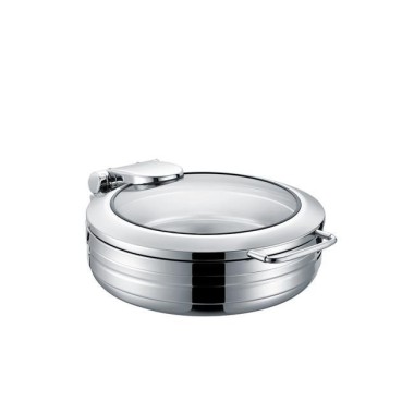 Excellente casserole ronde de 6 l avec couvercle en verre - Finedine