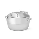 Plat de service rond premium avec couvercle en verre 11 l - Finedine