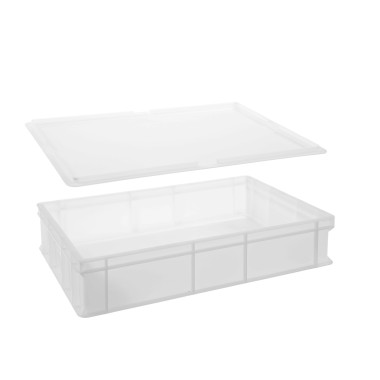 boîte à pétrir la pâte à pizza - dimensions externes L 600x400x(H)135 - internes 600x400x(H)130mm - Finedine