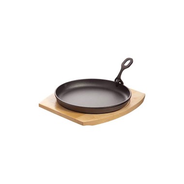 Poêle en fonte avec base en bois - 220 mm - Finedine