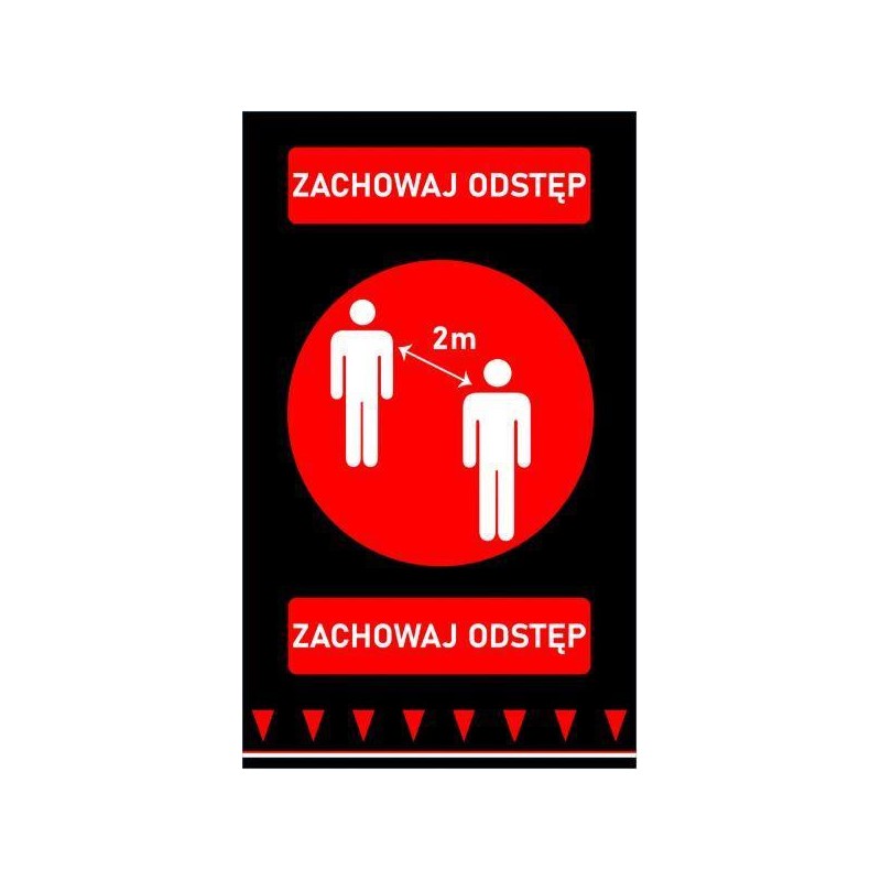 Tapis de distance de sécurité - 900x1500 mm - Finedine