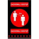 Tapis de distance de sécurité - 900x1500 mm - Finedine
