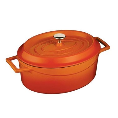 Cocotte en fonte ovale dim. 25x31cm - 7060ml - Finedine