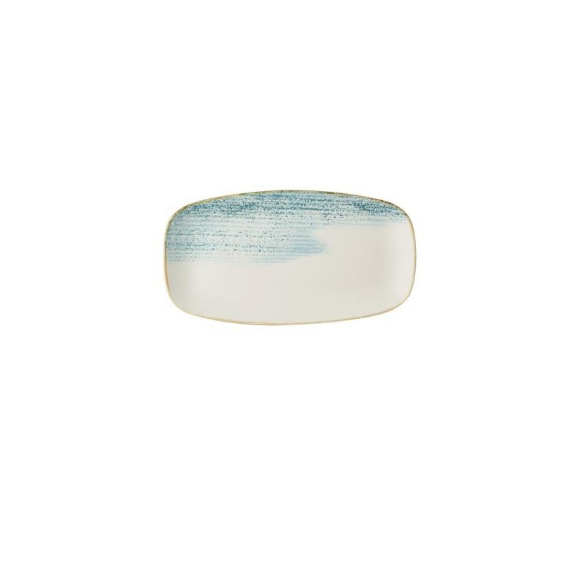 Assiette rectangulaire aquamarine Homespun Accents - 298x153mm - Finedine