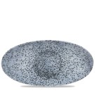 Assiette ovale Mineral Blue pour chef - 299x150 mm - Lot de 12 - Finedine