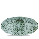 Assiette ovale chefs Mineral Green - 299x150mm - Finedine
