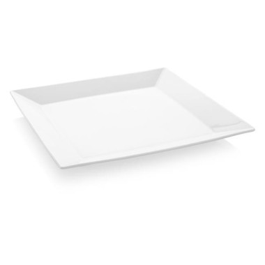 Assiette plate carrée Bianco - 240x240mm - Finedine