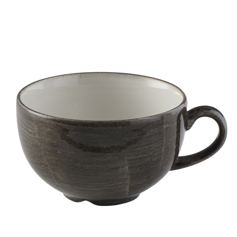 Tasse cappuccino en fonte Stonecast Patina Iron Black - 340 ml - Finedine