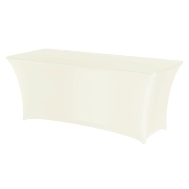 Nappe rectangulaire Symposium - crème - 122x61x(H)74mm - Finedine
