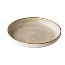 Assiette ronde profonde Jersey - grise - 265 mm - Finedine
