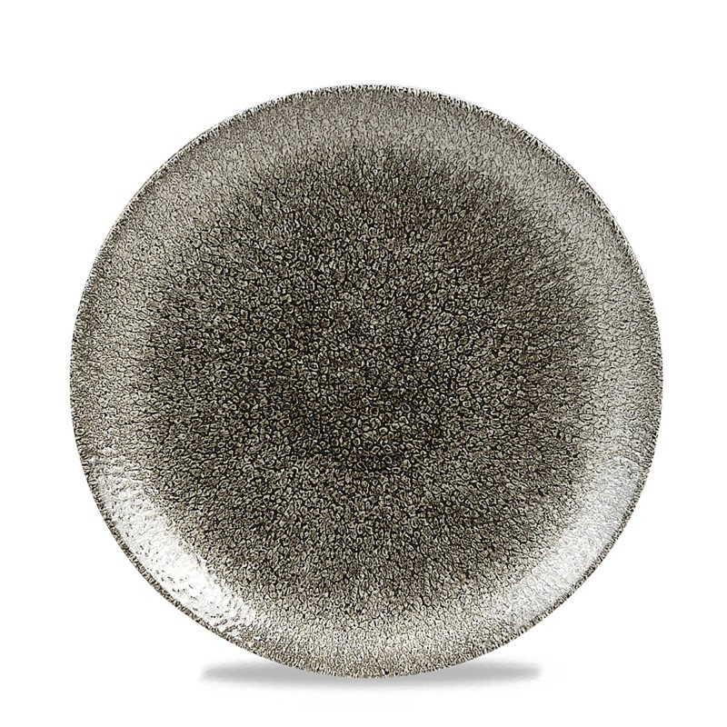 Assiette plate Raku Quartz Noir - 217 mm - Finedine