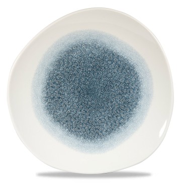 Assiette ronde Raku Topaz Blue - 286 mm - Finedine