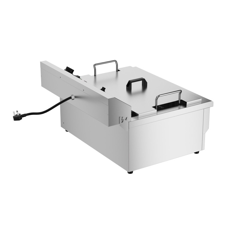 Friteuse électrique de table 25 litres avec robinet de vidange - Combisteel
