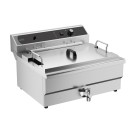 Friteuse électrique de table 25 litres avec robinet de vidange - Combisteel