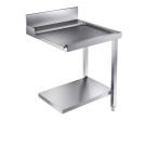 Table de sortie avec étagère 700 droite   - Combisteel