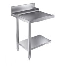 Table de sortie avec étagère700 gauche  - Combisteel