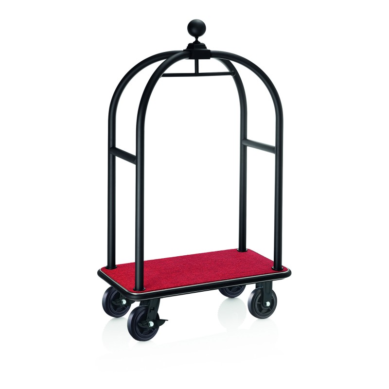 Chariot à Bagages Deluxe Rouge avec Rail Intégré - WAS Germany