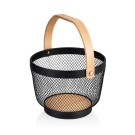 Panier Métallique Manche Bois 24.5cm - WAS Germany