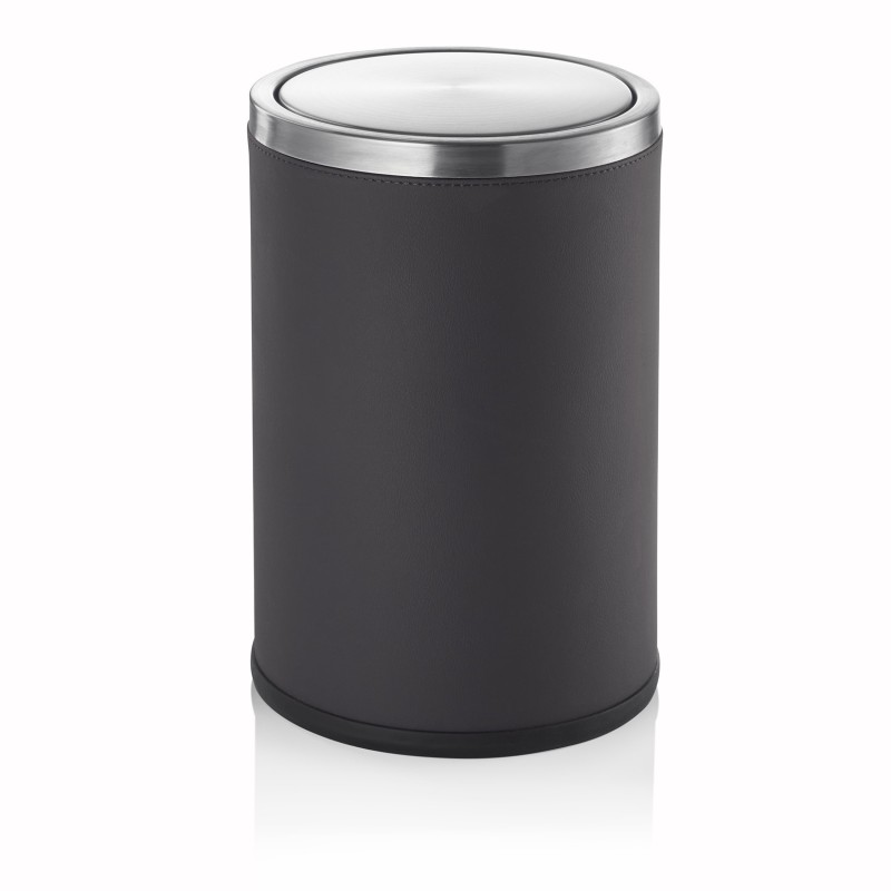 Poubelle 9L Marron Foncé Acier Inoxydable - WAS Germany