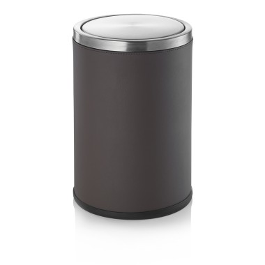 Poubelle 9L Marron Acier Inoxydable - WAS Germany