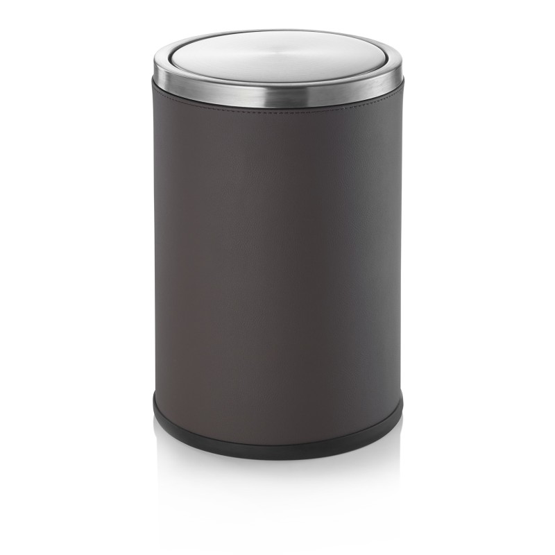 Poubelle 9L Marron Acier Inoxydable - WAS Germany