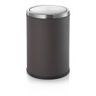Poubelle 9L Marron Acier Inoxydable - WAS Germany