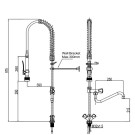 Douchette mono trou - Combisteel