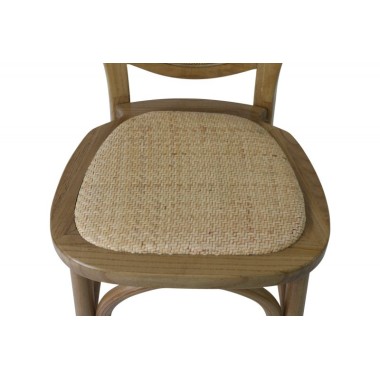 Chaises Médaillon Champêtre bois clair - lot de 4 - Sinotec