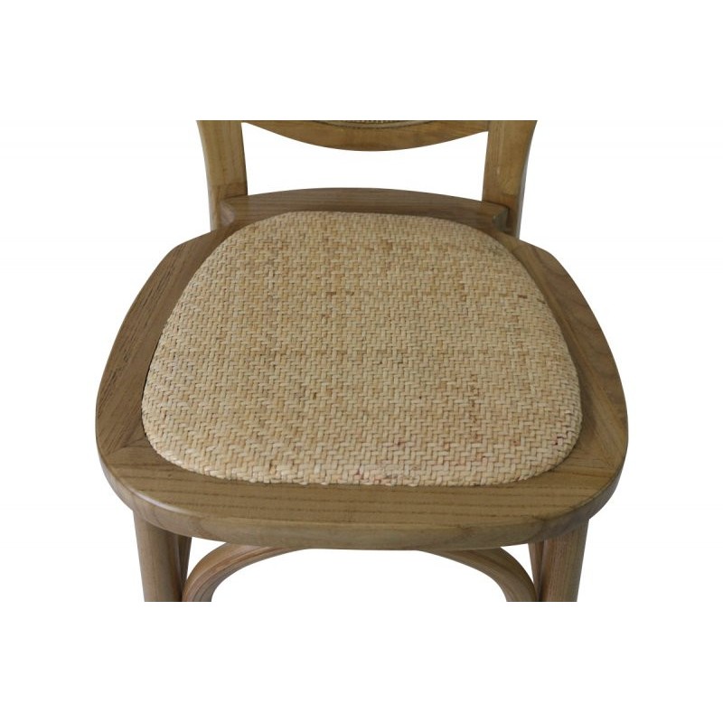 Chaises Médaillon Champêtre bois clair - lot de 4 - Sinotec