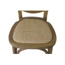 Chaises Médaillon Champêtre bois clair - lot de 4 - Sinotec