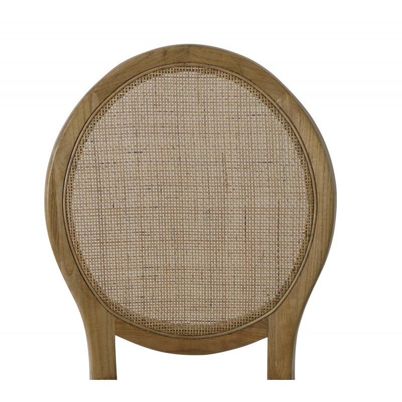 Chaises Médaillon Champêtre bois clair - lot de 4 - Sinotec