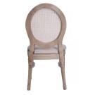Chaises Médaillon LOUIS bois cérusé - lot de 4 - Sinotec