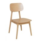 Chaise VERA - Bois hêtre verni naturel - Lot de 4 - Sinotec