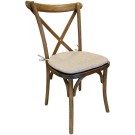 Chaise dos croisé en bois CHAMPETRE - lot de 4 - Sinotec