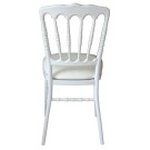 Chaise Napoléon Premium blanche avec galette - lot de 8 - Sinotec