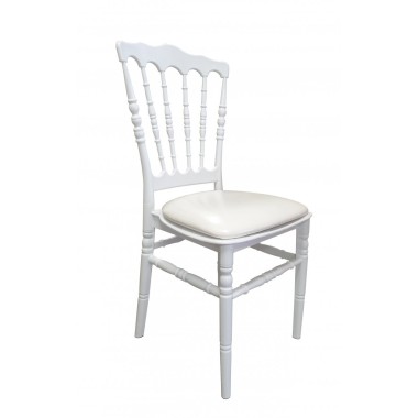 Chaise Napoléon Budget XL polypropylène blanche - lot de 9 - Sinotec