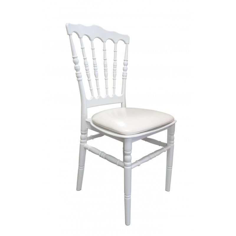 Chaise Napoléon Budget XL polypropylène blanche - lot de 9 - Sinotec
