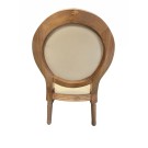 Chaise Médaillon LOUIS bois cérusé assise et dossier rembourrés - lot de 4 - Sinotec