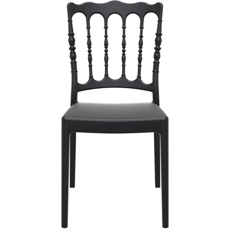 Chaise Napoléon GARDEN Polypropylène noir - lot de 20 - Sinotec