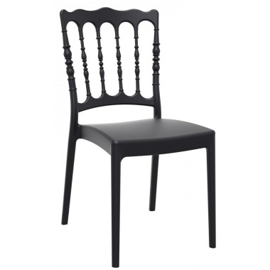 Chaise Napoléon GARDEN Polypropylène noir - lot de 20 - Sinotec