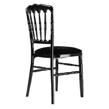 Chaise NAPOLEON Premium Polypropylène noire - lot de 8 - Sinotec