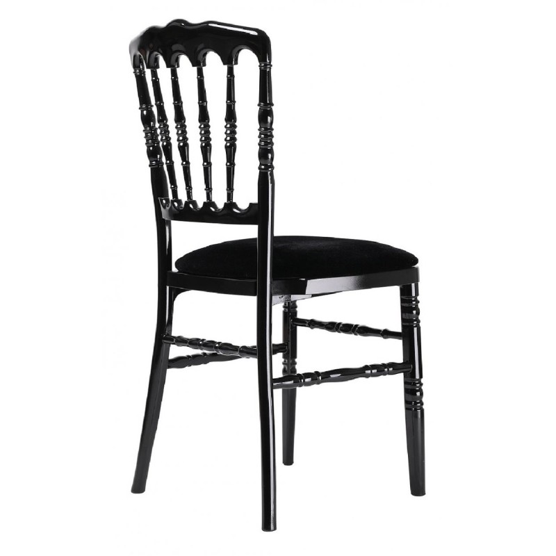 Chaise NAPOLEON Premium Polypropylène noire - lot de 8 - Sinotec