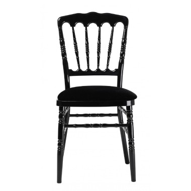Chaise NAPOLEON Premium Polypropylène noire - lot de 8 - Sinotec