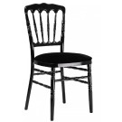 Chaise NAPOLEON Premium Polypropylène noire - lot de 8 - Sinotec