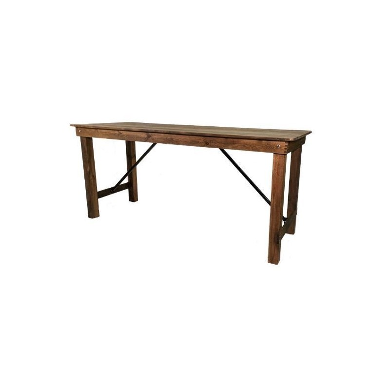 Table pliante Bois rustique HERITAGE 213 x 102 cm - Sinotec