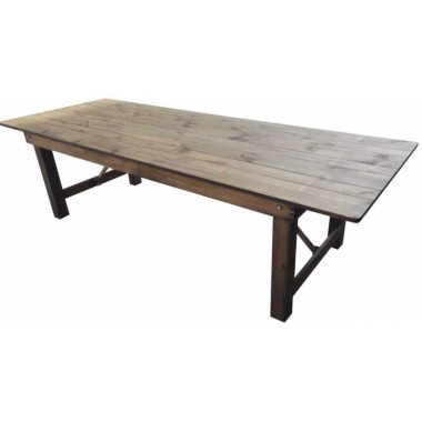 Table pliante Bois rustique HERITAGE 213 x 102 cm - Sinotec
