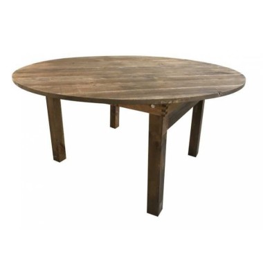 Table pliante Bois rustique HERITAGE diamètre 153 cm - Sinotec