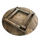 Table pliante Bois rustique HERITAGE diamètre 153 cm - Sinotec